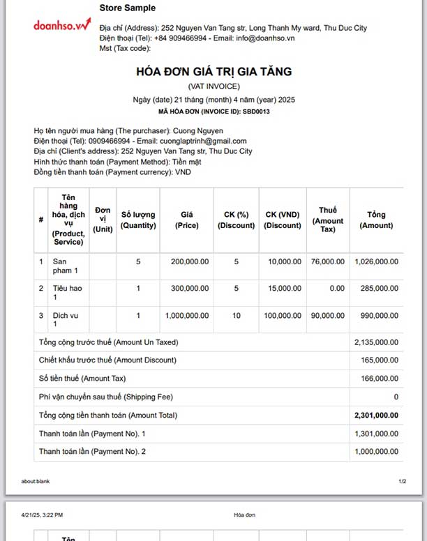 Hóa đơn tường minh