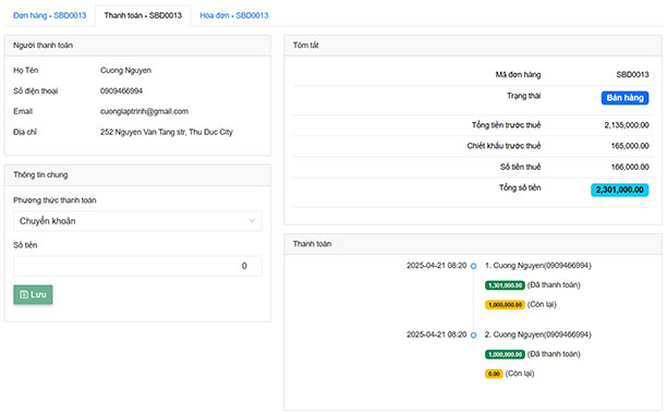 Thanh toán đơn giản